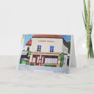 Auberge Ravoux, tarjeta de felicitación de