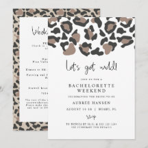 AUBREE Leopard Print Wild Bachelorette Itinerary