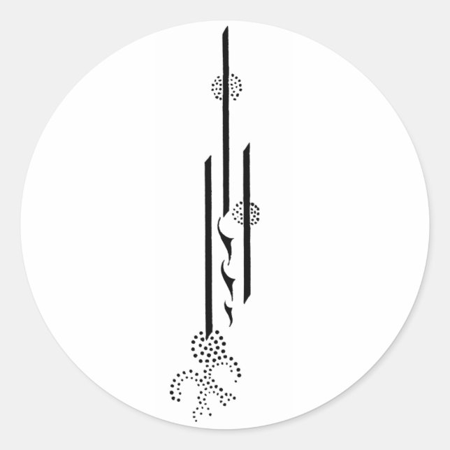 Aubrey Beardsley Pegatina (Anverso)