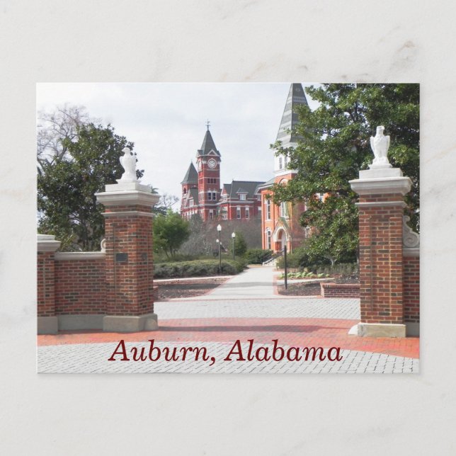 Auburn Alabama — postal (Anverso)