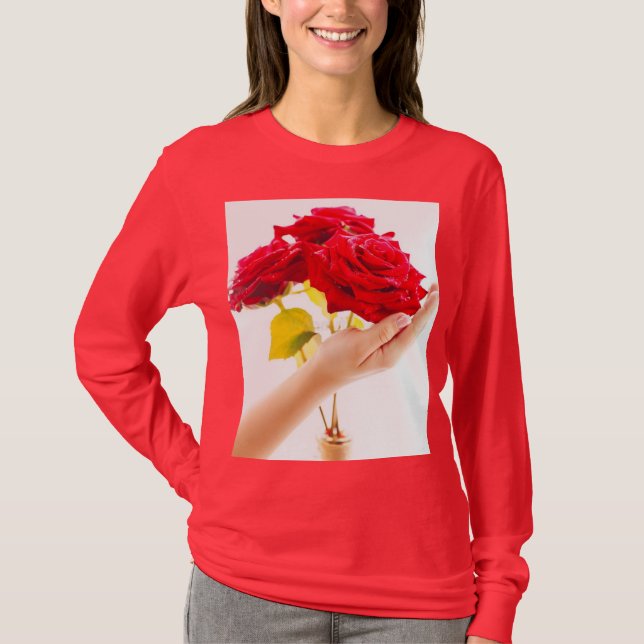 "Audaces rosas rojas en camiseta roja - Declaració (Anverso)