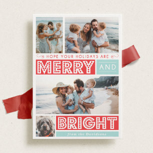 Audaces tarjetas de fotos navideñas para festejos