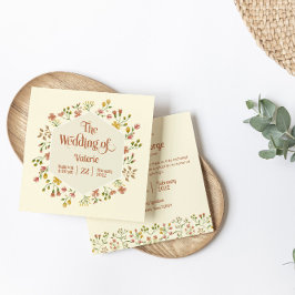 Audaces tonos de tierra retro | Tarjeta de invitac