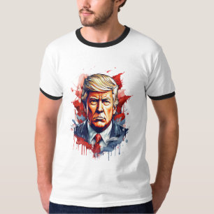 Audaz acuarela Donald Trump diseño de camiseta
