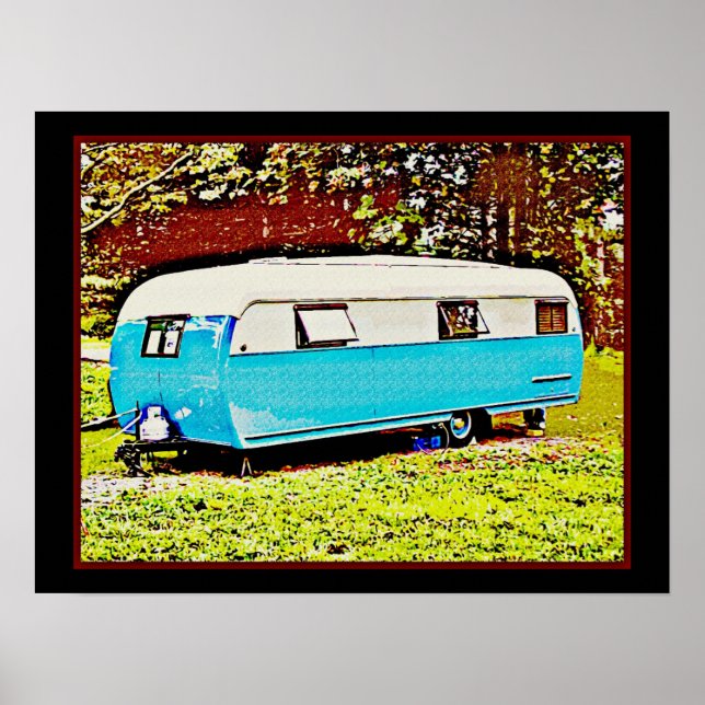 Audaz arte del Camperador de Viajes Retro (Frente)