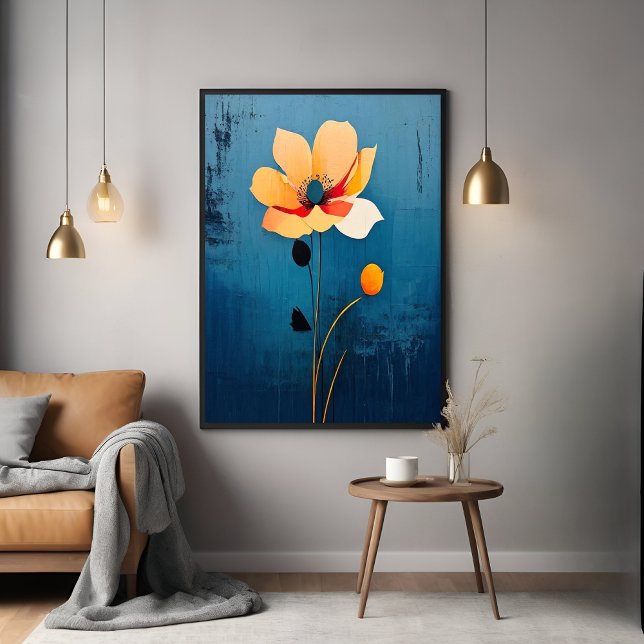 Audaz arte floral con flor abstracta (Subido por el creador)