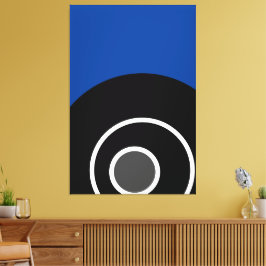 Audaz arte moderno real azul negro blanco concentr