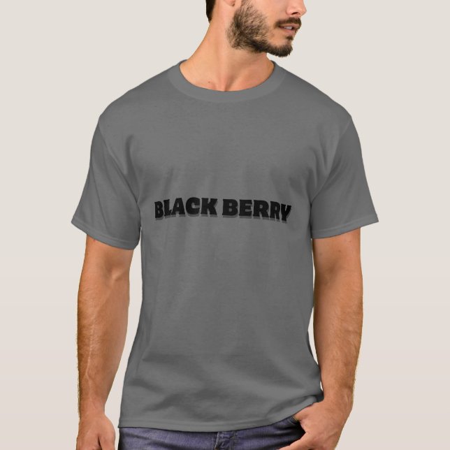 "Audaz 'BLACK BERRY' Textos de diseño de camisetas (Anverso)