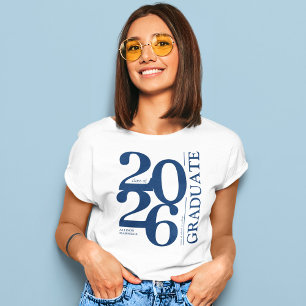 Audaz camiseta de graduación de la marina de moda 
