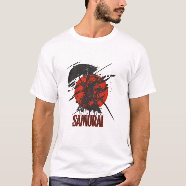 Audaz camiseta de guerrero de Samurai - Arte japon (Anverso)