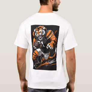 Audaz camiseta de la mascota del tigre de Bengala
