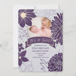 Audaz ciruela botánica es un anuncio de nacimiento