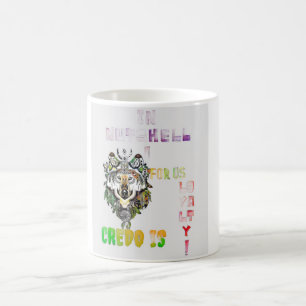 Audaz Copa de Café de Diseño Lobo. Regalos de los 