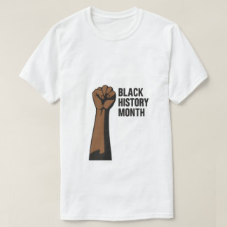 Audaz diseño de camisetas en el mes de la historia