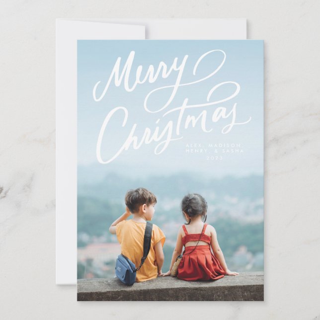 Audaz Diversión Mano Leída Feliz Navidad (Anverso)