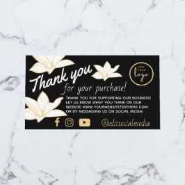 Audaz Floral Gracias por la tarjeta de presentació