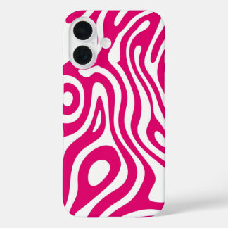 Audaz funda de iPhone Swirl Pink 16 - Onda Retro
