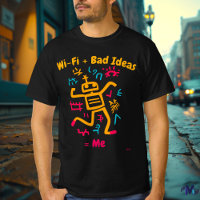 Audaz Humor Tecnológico Pop Robot Camiseta
