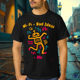 Audaz Humor Tecnológico Pop Robot Camiseta