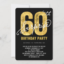 Audaz invitación a fiesta de cumpleaños número 60 