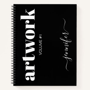 Audaz libro de texto personalizado en blanco negro