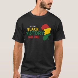 Audaz Mes de la Historia Negra Camiseta para hombr