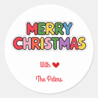 Audaz pegatina moderna de navidad