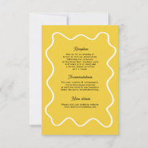 Audaz Retro Funky Moderno Boda Tarjeta de gabinete