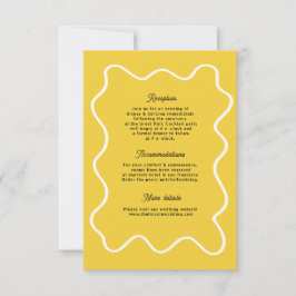 Audaz Retro Funky Moderno Boda Tarjeta de gabinete