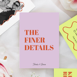 Audaz Retro Funky Moderno Boda Tarjeta de gabinete