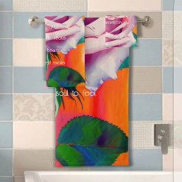 Audaz rosa rosado en poema de arte bohemio