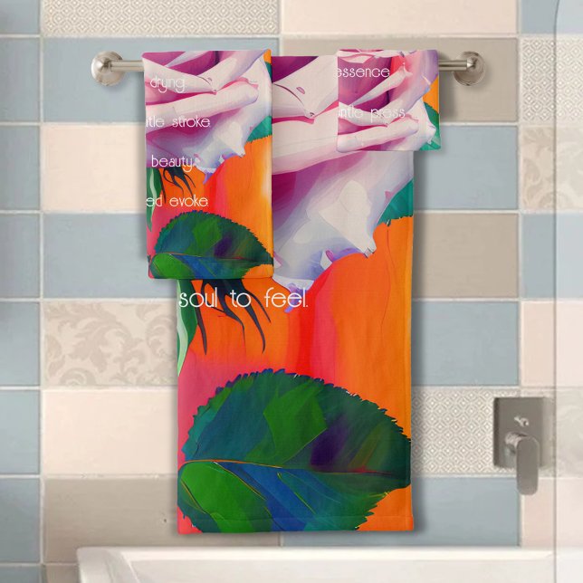 Audaz rosa rosado en poema de arte bohemio (Subido por el creador)