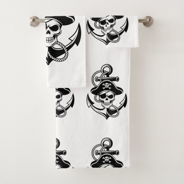 Audaz Skull Pirata y Anchor - Diseño Nautico (In situ)