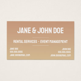 Audaz tarjeta de presentación de degradado moderno