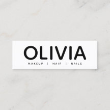 Audaz tarjeta de presentación moderna de la tipogr