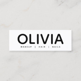 Audaz tarjeta de presentación moderna de la tipogr