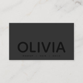 Audaz tarjeta de presentación moderna de la tipogr