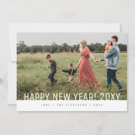 Audaz Tarjeta de vacaciones de Año Nuevo Feliz Sim