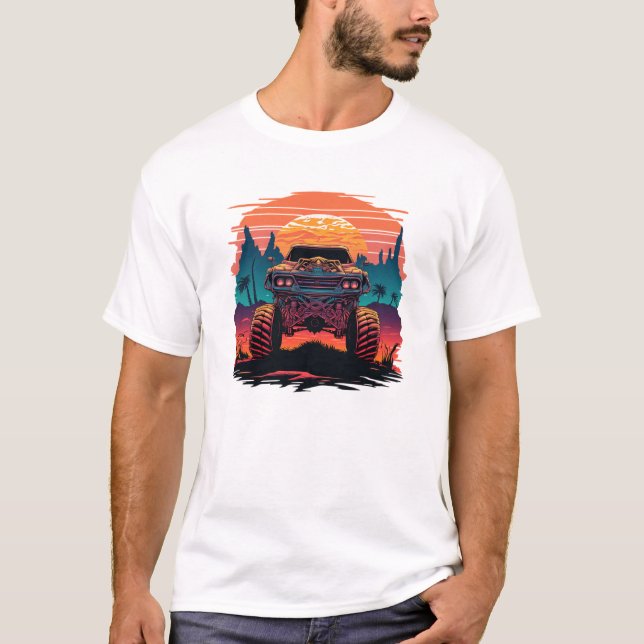 Audaz tipografía camiseta masculina - elegante y a (Anverso)
