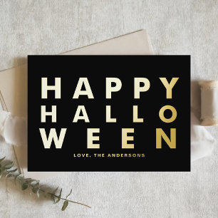 Audaz tipografía moderna Black Happy Halloween