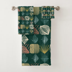 Audaz trapo tribal caribeño: Boho Verde azulado