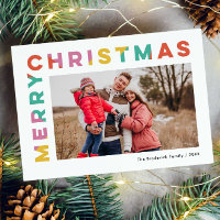 Audaz y colorida foto de navidad