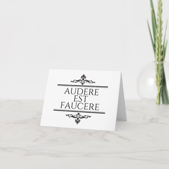 Audere Est Facere - Latin Phrase (Anverso)