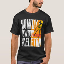 Audífono Cowboy Skeleton - Camiseta de Halloween o