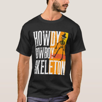 Audífono Cowboy Skeleton - Camiseta de Halloween o