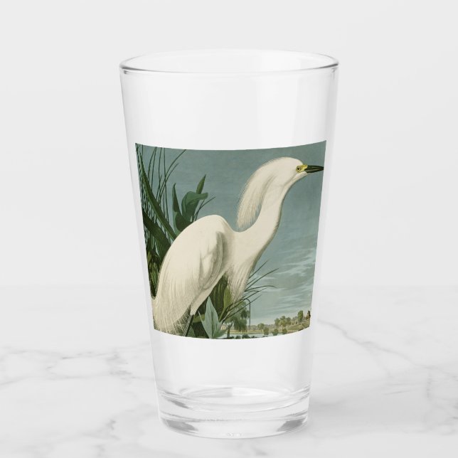 Audubon Snowy Heron White Egret Bird Birding (Anverso)