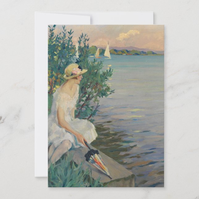 Auf der Seemauer | Edward Cucuel (Anverso)