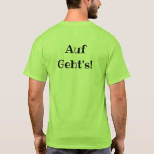 ¡Auf Geht de DMV! Logotipo negro de la camiseta