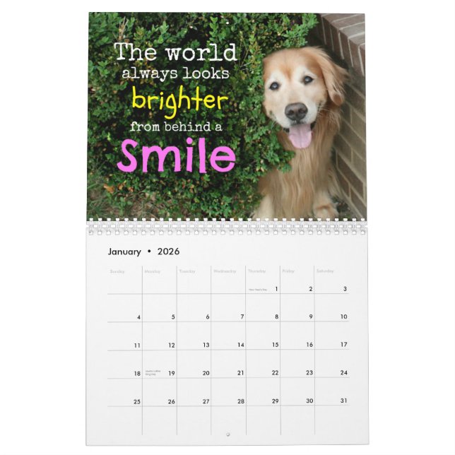 Augie y calendario 2014 del golden retriever del (Jan 2026)