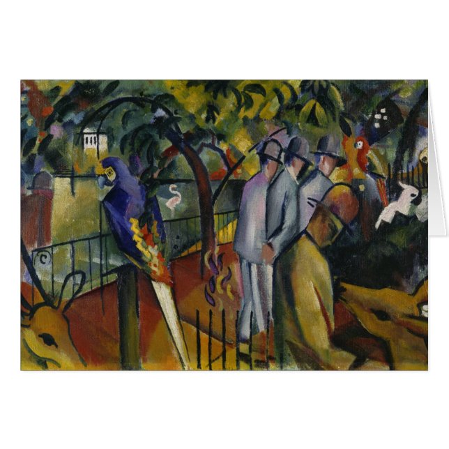August Macke | Jardín zoológico I (Anverso (Horizontal))